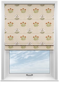 William Morris At Home Lily Flower Embroidery, Nettle - Twist&Fit Roman Blind